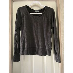 Athleta Gray Round neck Athletic Sweatshirt Women's Medium